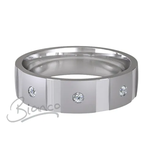 Diamond Wedding Ring - All Metals - Contatto